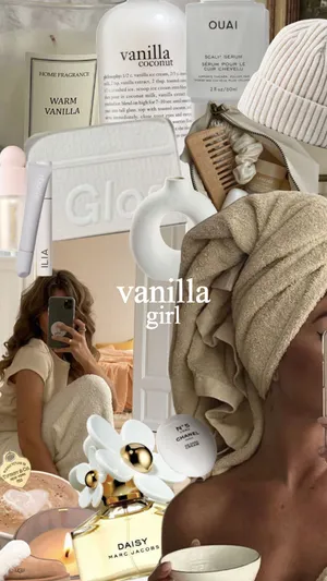 Vanilla Girl Aesthetic Collage Wallpaper