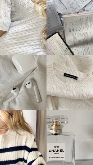 Vanilla Girl Aesthetic_ Collage Wallpaper