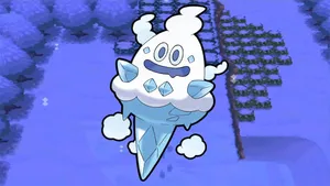 Vanillish Against Blue Village Wallpaper