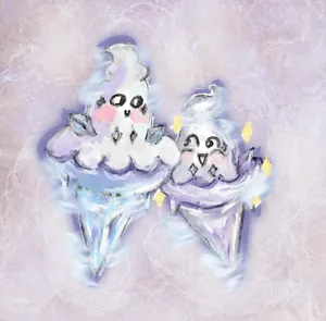 Vanillite And Vanillish Painting Wallpaper