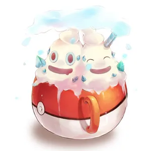 Vanilluxe Trapped In A Poke Ball Mug - A Masterful Fanart Wallpaper