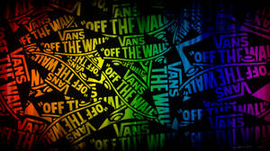 Vans Logo Gradient Collage Wallpaper