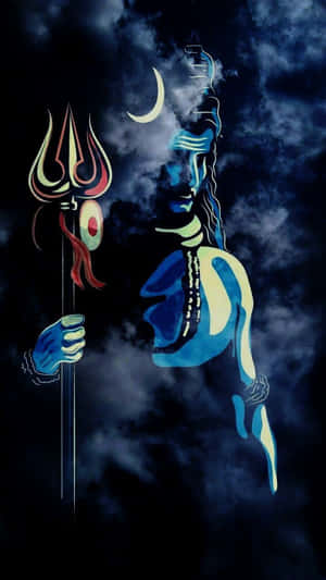 Vapid Facial Expression Of Lord Shiva Wallpaper