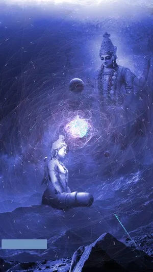 Vapid Forms Of Vishnu And Shiva Wallpaper