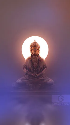 Vapid Hanuman Statue Meditating Wallpaper