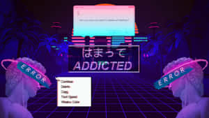 Vaporwave Addiction Error4 K U H D Wallpaper