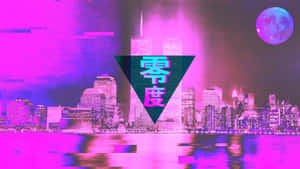 Vaporwave Cityscape Aesthetic.jpg Wallpaper