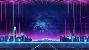 Vaporwave Cityscape4 K Ultra H D Wallpaper