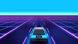 Vaporwave Retro Car4 K Ultra H D Wallpaper