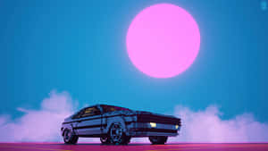 Vaporwave Retro Futuristic Car4 K U H D Wallpaper