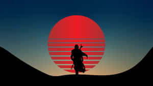 Vaporwave Sunset Samurai4 K U H D Wallpaper