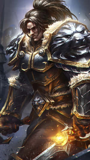 Varian Wrynn Warrior King Wallpaper