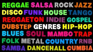 Variety Of Musical Genres Wallpaper
