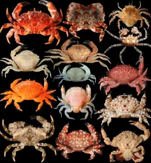 Variety_of_ Xanthid_ Crabs Wallpaper