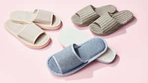 Varietyof Comfortable Slippers Wallpaper