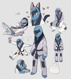 Various Sawk Pokemon Wallpaper