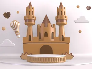 Vast Tropical Beach Under Cloudy Sky Wallpaper