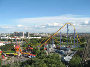 Vaughan Amusement Park Roller Coaster Wallpaper