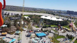Vaughan Canada Amusement Park Aerial View Wallpaper