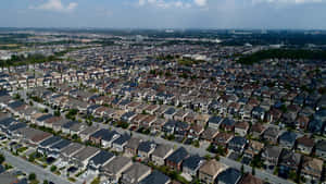 Vaughan Suburban Expansion Aerial View Wallpaper