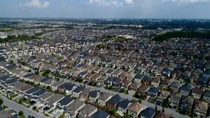 Vaughan Suburban Expansion Aerial View Wallpaper