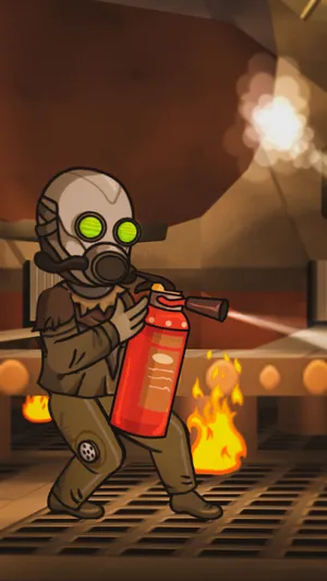 Vault Dweller Enjoying A Break In The Fallout Shelter Wallpaper