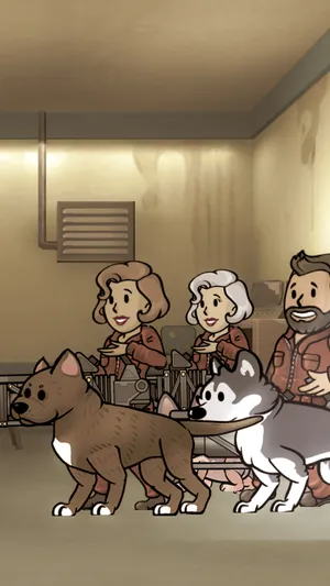 Vault Dweller Exploring A Post-apocalyptic Wasteland In Fallout Shelter. Wallpaper