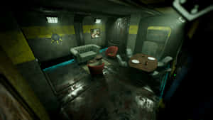 Vault101 Living Quarters Interior Wallpaper