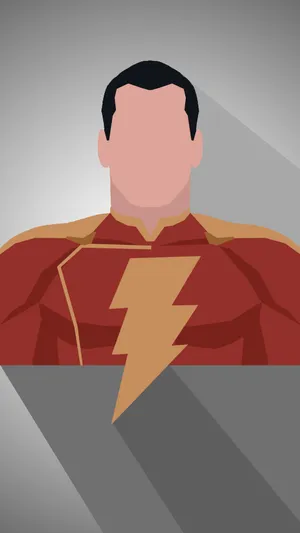 Vector Art Minimalistic Design Shazam Wallpaper