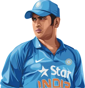 Vector Cartoon Ms Dhoni Hd Wallpaper