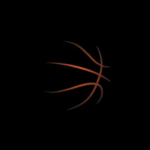 Vector Illustration Of A Black Basketball Wallpaper