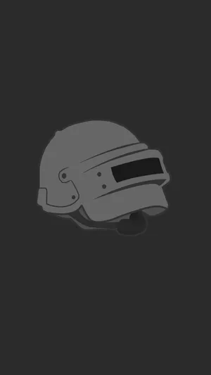Vector Illustration Of Helmet Pubg Iphone Wallpaper