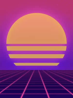 Vector Retro 80s Aesthetic Wallpaper