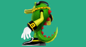 Vector The Crocodile Smiling In Style Wallpaper