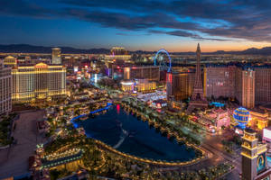 Vegas 4k Nevada Skyline Sunset Wallpaper