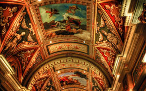 Vegas 4k Venetian Hotel Ceiling Wallpaper