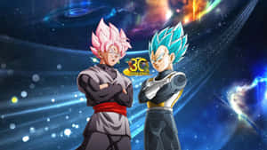 Vegeta And Goku: Formidable Rivals And Unstoppable Allies Wallpaper