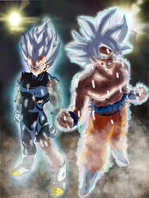 Vegeta_and_ Goku_ Ultra_ Instinct_ Forms Wallpaper