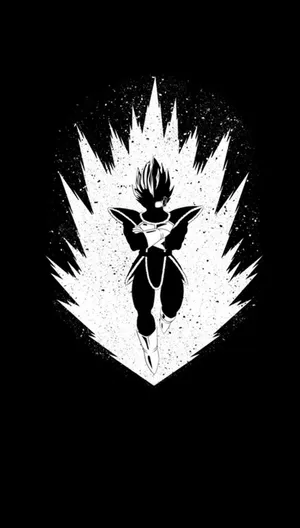 Vegeta Black And White - Super Saiyan Hero Wallpaper