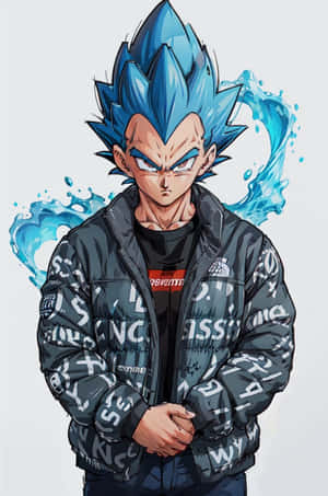 Vegeta Drip Meme Artwork Wallpaper