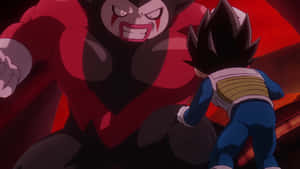 Vegeta Facing Red Giant Wallpaper