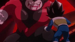 Vegeta Facing Red Giant Wallpaper