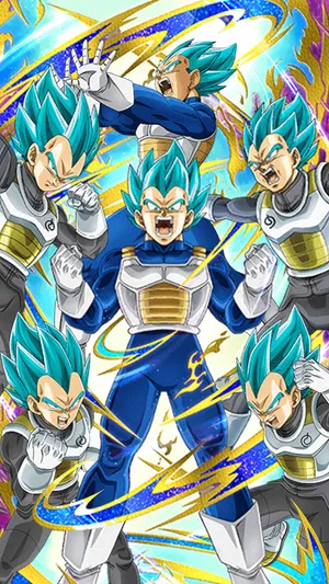 Vegeta From Dragon Ball Super Unleashes His Glorious Super Saiyan Blue Power Wallpaper