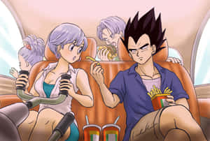 Vegeta's Family Portrait Wallpaper