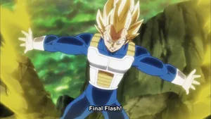 Vegeta's Final Flash Wallpaper