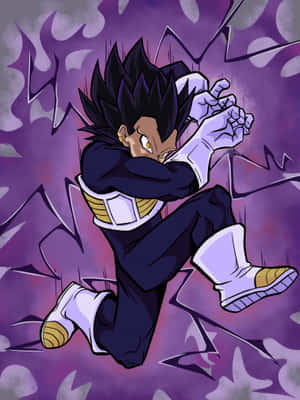 Vegeta's Unleashes The Power Of The Galick Gun Wallpaper