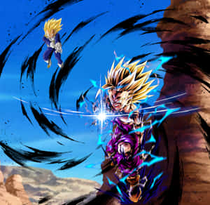 Vegeta Super Saiyan 2 In Action Wallpaper