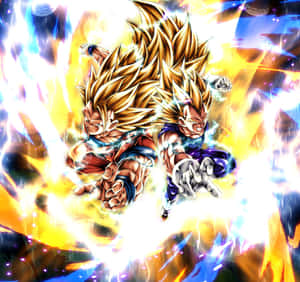 Vegeta Super Saiyan 2 Unleashing His Power Wallpaper