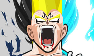 Vegeta Super Saiyan 2 Unleashing Power Wallpaper