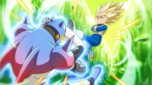 Vegeta Super Saiyan Battle Wallpaper